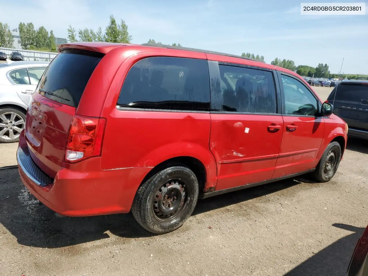 2012 Dodge Grand Caravan Se VIN: 2C4RDGBG5CR203801 Lot: 62064025