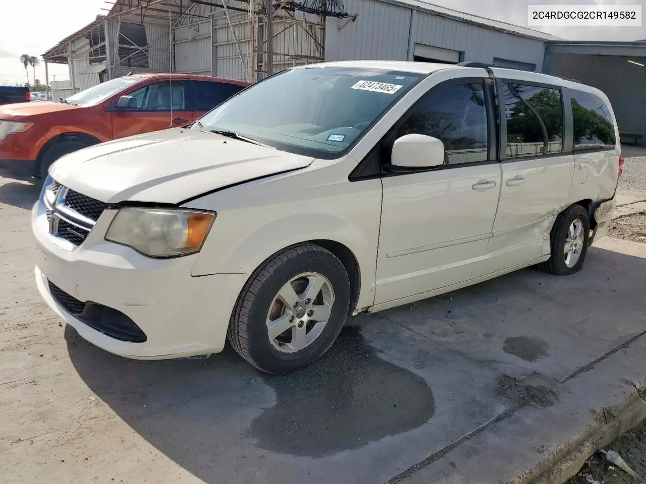 2012 Dodge Grand Caravan Sxt VIN: 2C4RDGCG2CR149582 Lot: 62473465