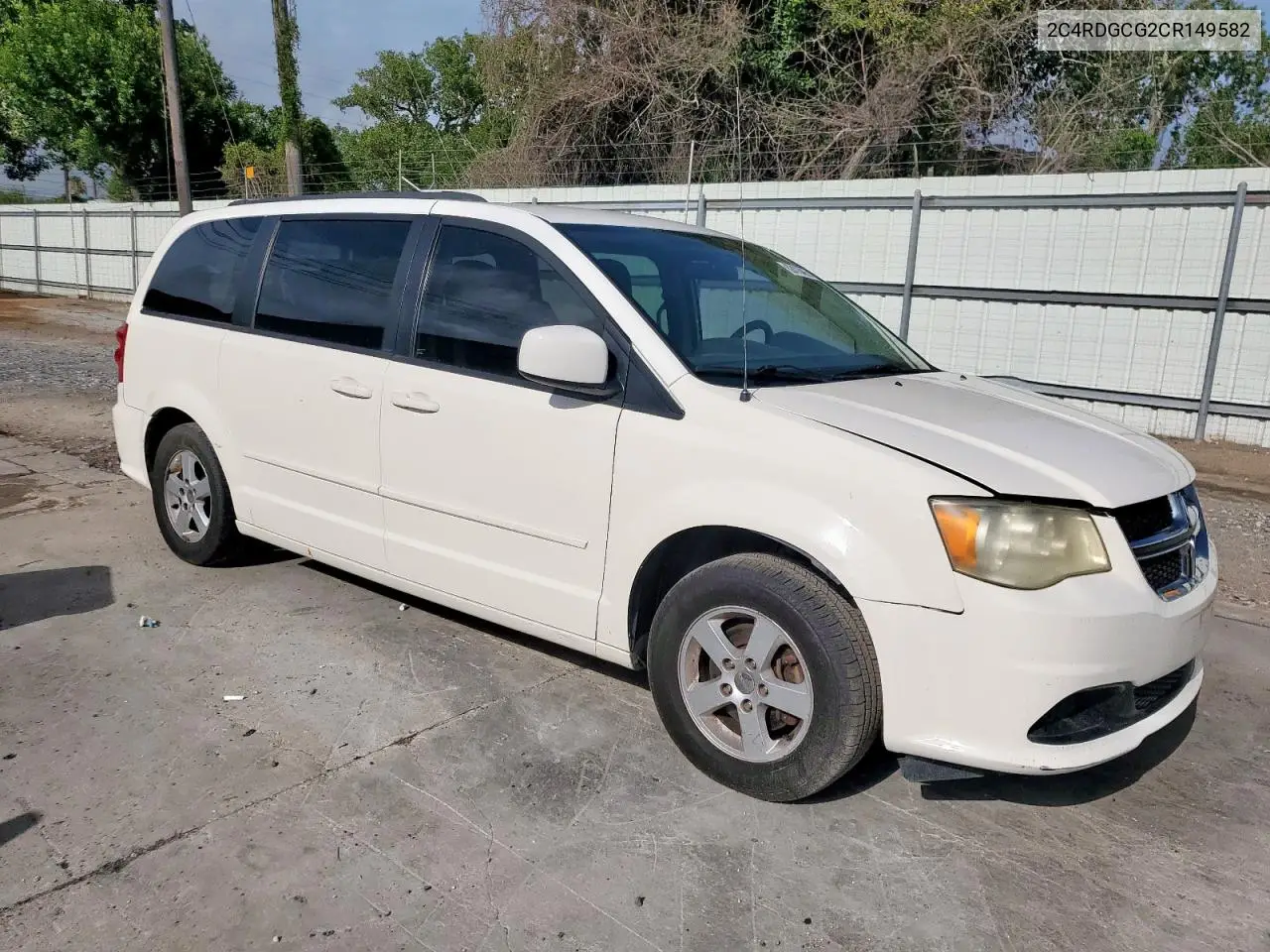 2012 Dodge Grand Caravan Sxt VIN: 2C4RDGCG2CR149582 Lot: 62473465