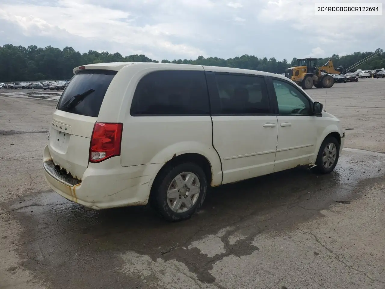 2012 Dodge Grand Caravan Se VIN: 2C4RDGBG8CR122694 Lot: 62483175