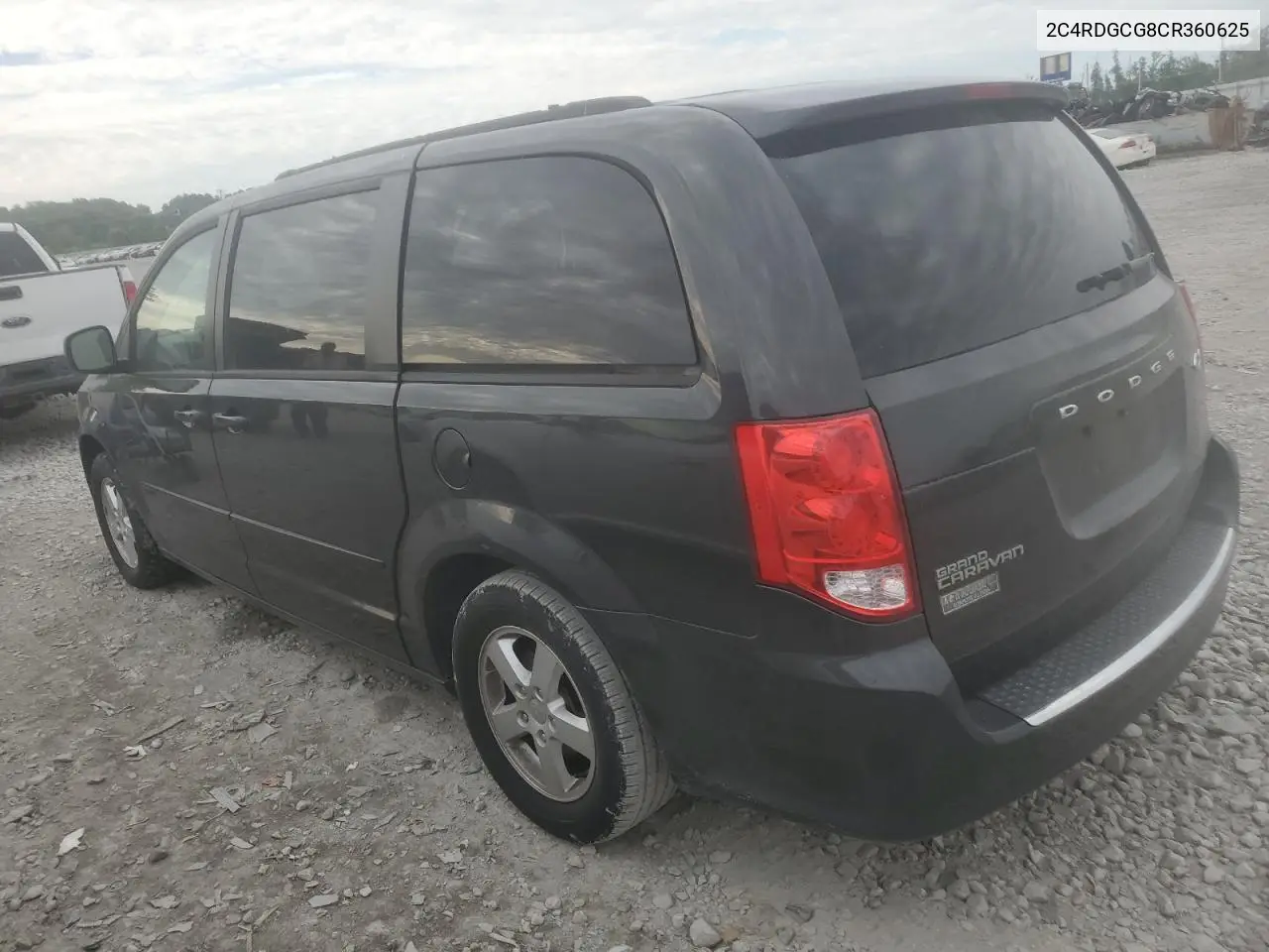2012 Dodge Grand Caravan Sxt VIN: 2C4RDGCG8CR360625 Lot: 62827185
