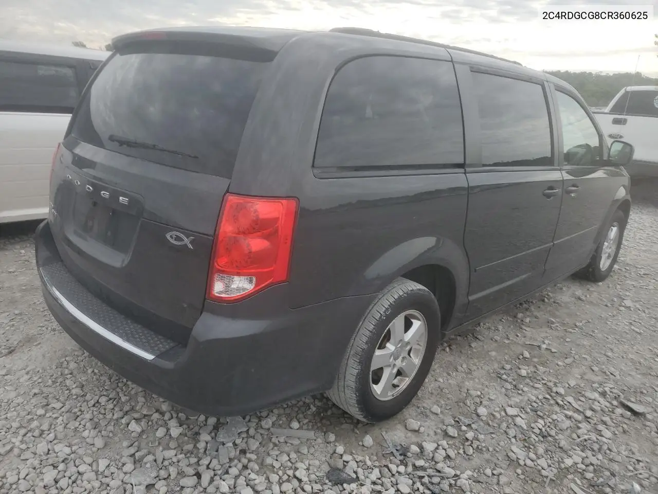 2012 Dodge Grand Caravan Sxt VIN: 2C4RDGCG8CR360625 Lot: 62827185