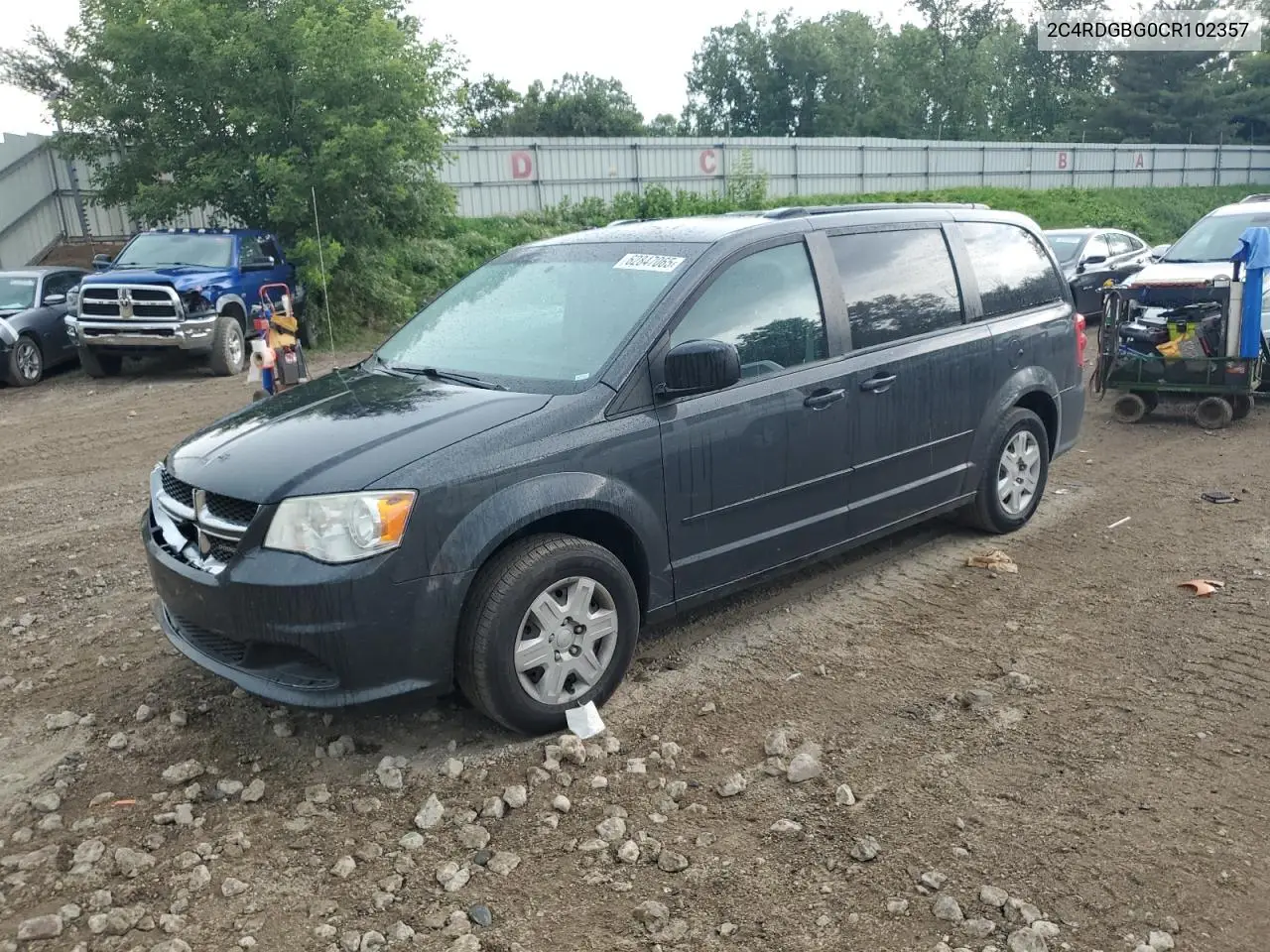 2012 Dodge Grand Caravan Se VIN: 2C4RDGBG0CR102357 Lot: 62847065