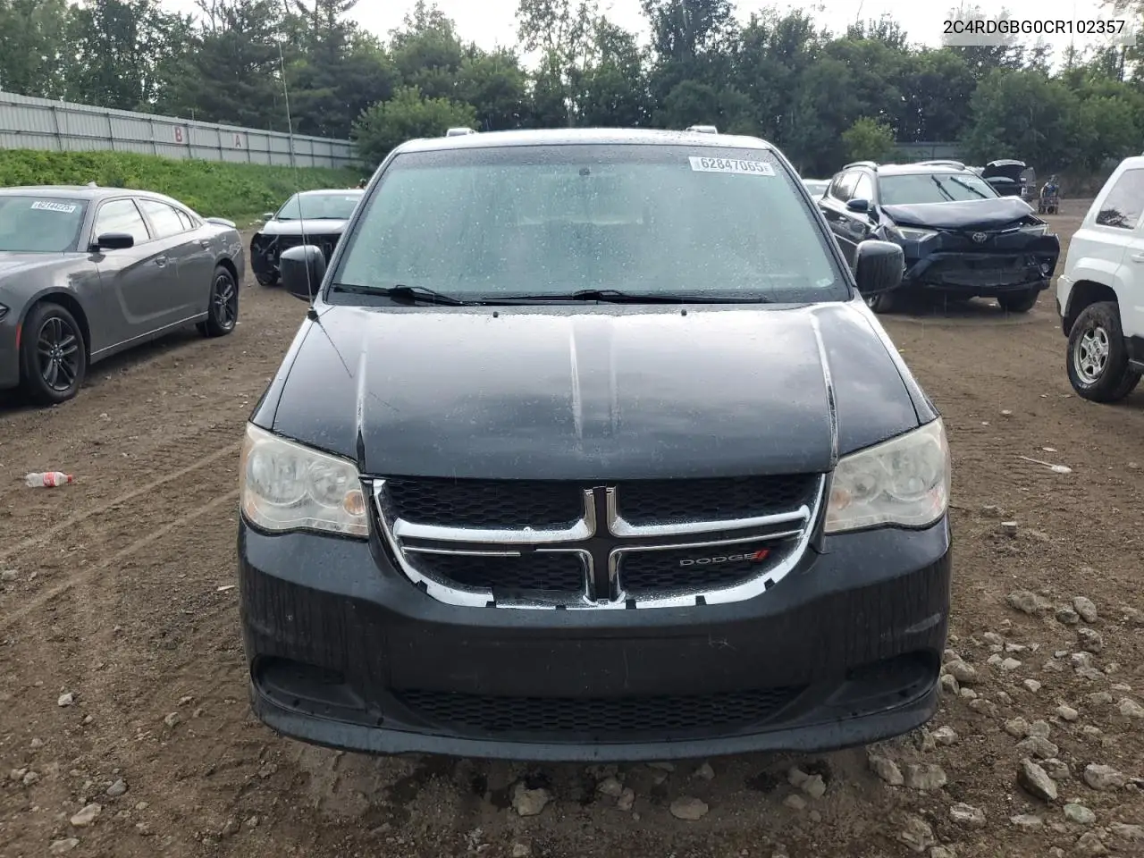 2012 Dodge Grand Caravan Se VIN: 2C4RDGBG0CR102357 Lot: 62847065