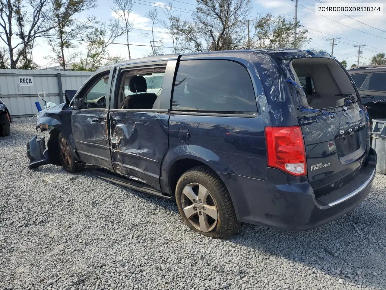 2013 Dodge Grand Caravan Se VIN: 2C4RDGBGXDR538344 Lot: 58421045