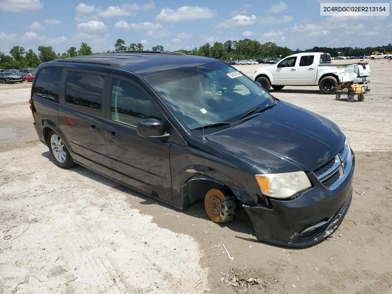 2014 Dodge Grand Caravan Sxt VIN: 2C4RDGCG2ER213154 Lot: 56406755