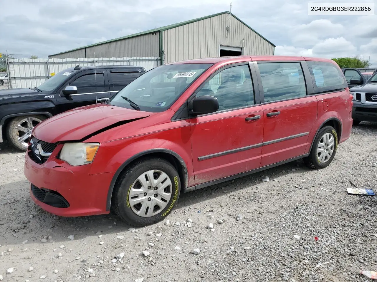 2014 Dodge Grand Caravan Se VIN: 2C4RDGBG3ER222866 Lot: 56693815