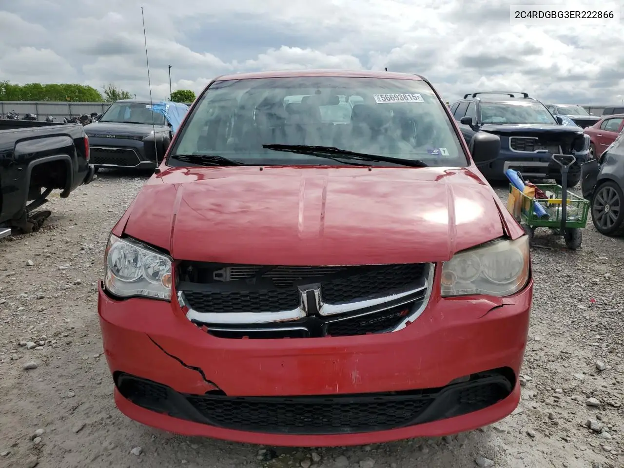 2014 Dodge Grand Caravan Se VIN: 2C4RDGBG3ER222866 Lot: 56693815
