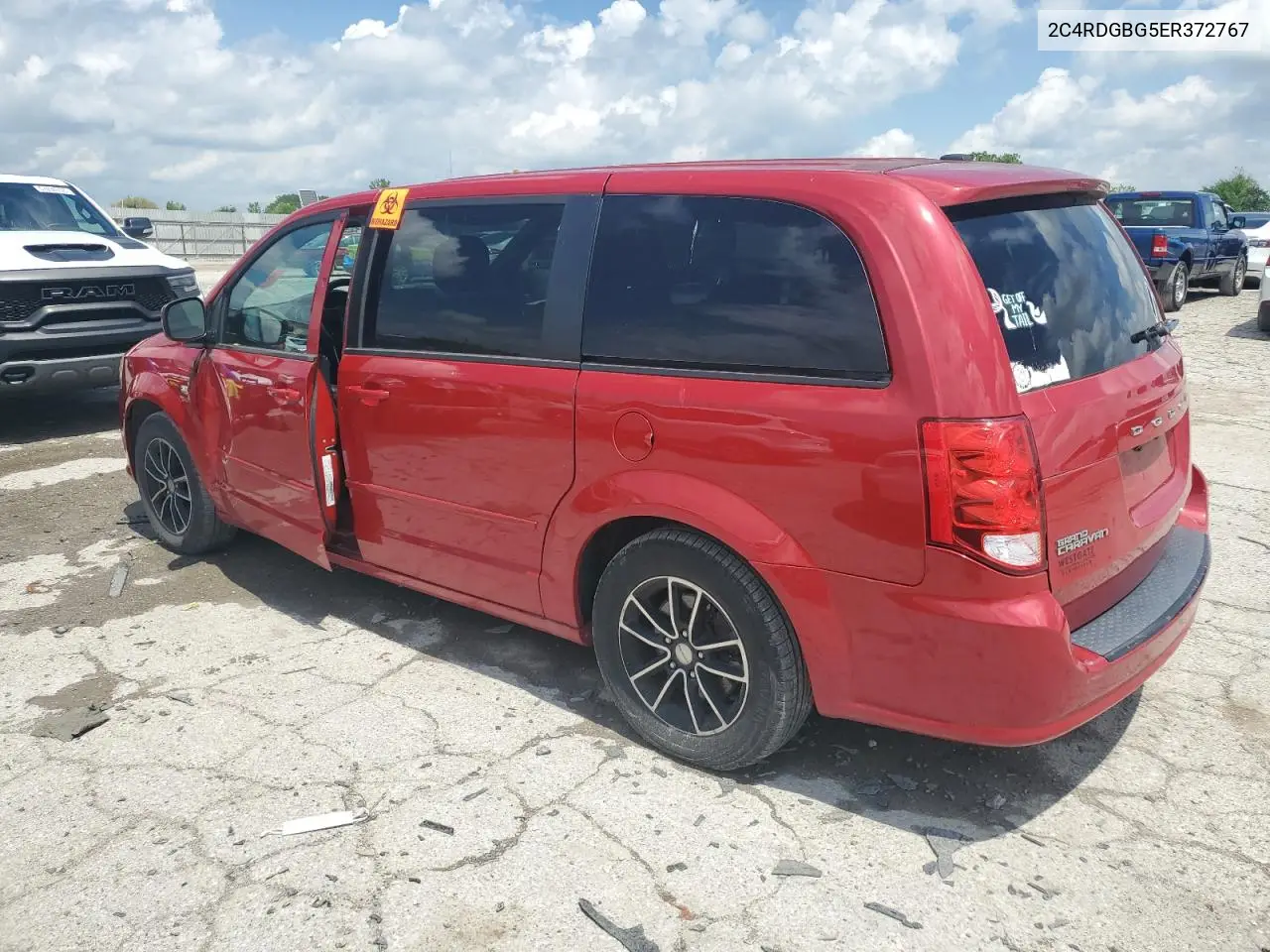 2014 Dodge Grand Caravan Se VIN: 2C4RDGBG5ER372767 Lot: 56776725