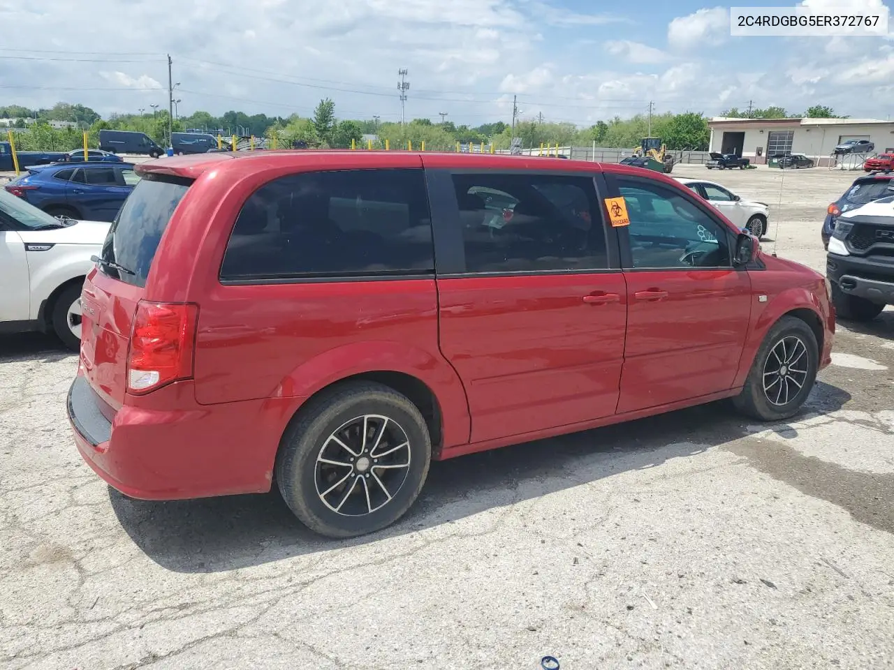 2014 Dodge Grand Caravan Se VIN: 2C4RDGBG5ER372767 Lot: 56776725