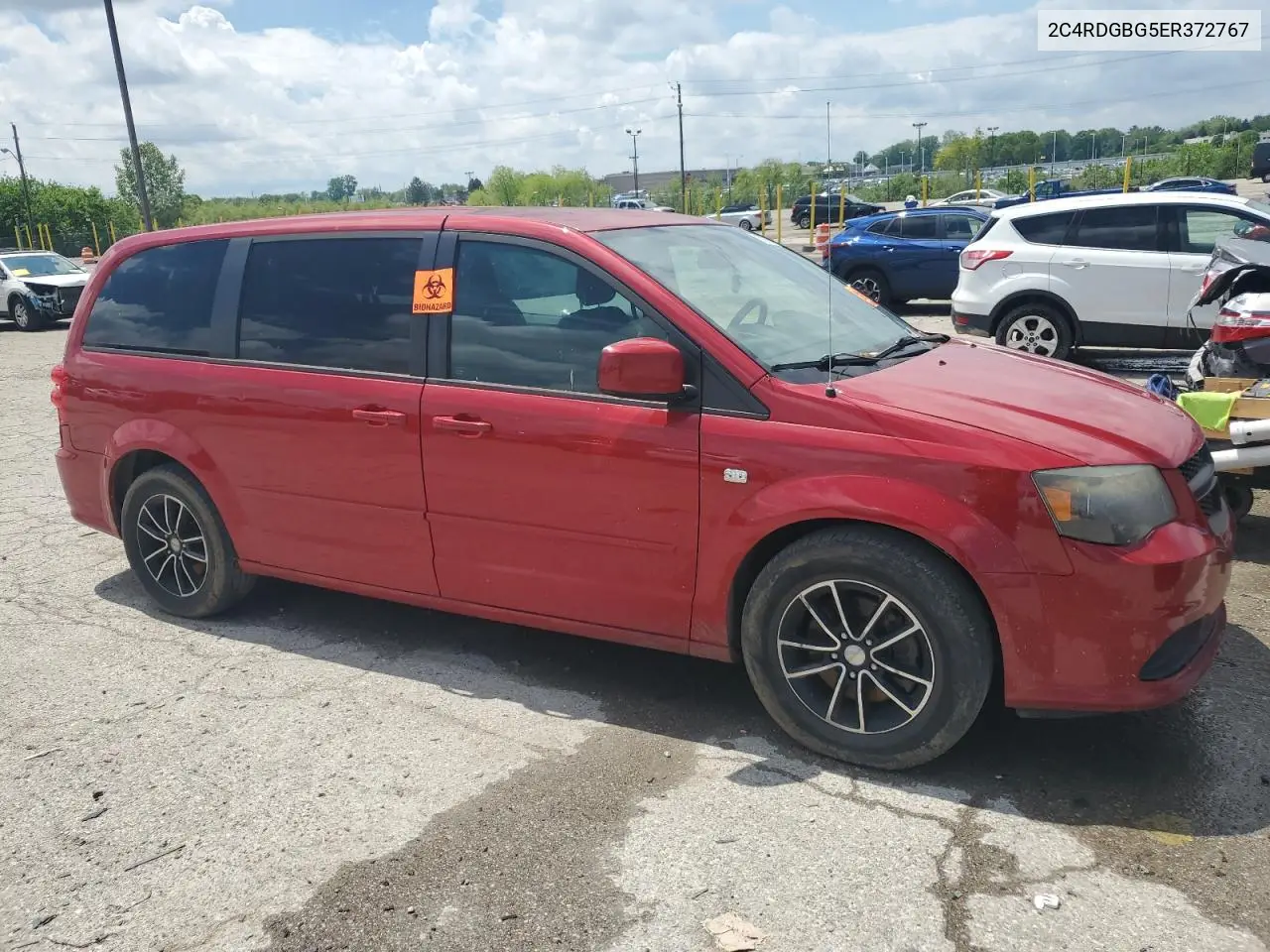2014 Dodge Grand Caravan Se VIN: 2C4RDGBG5ER372767 Lot: 56776725