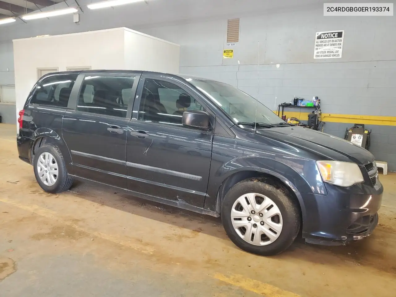 2014 Dodge Grand Caravan Se VIN: 2C4RDGBG0ER193374 Lot: 56789655