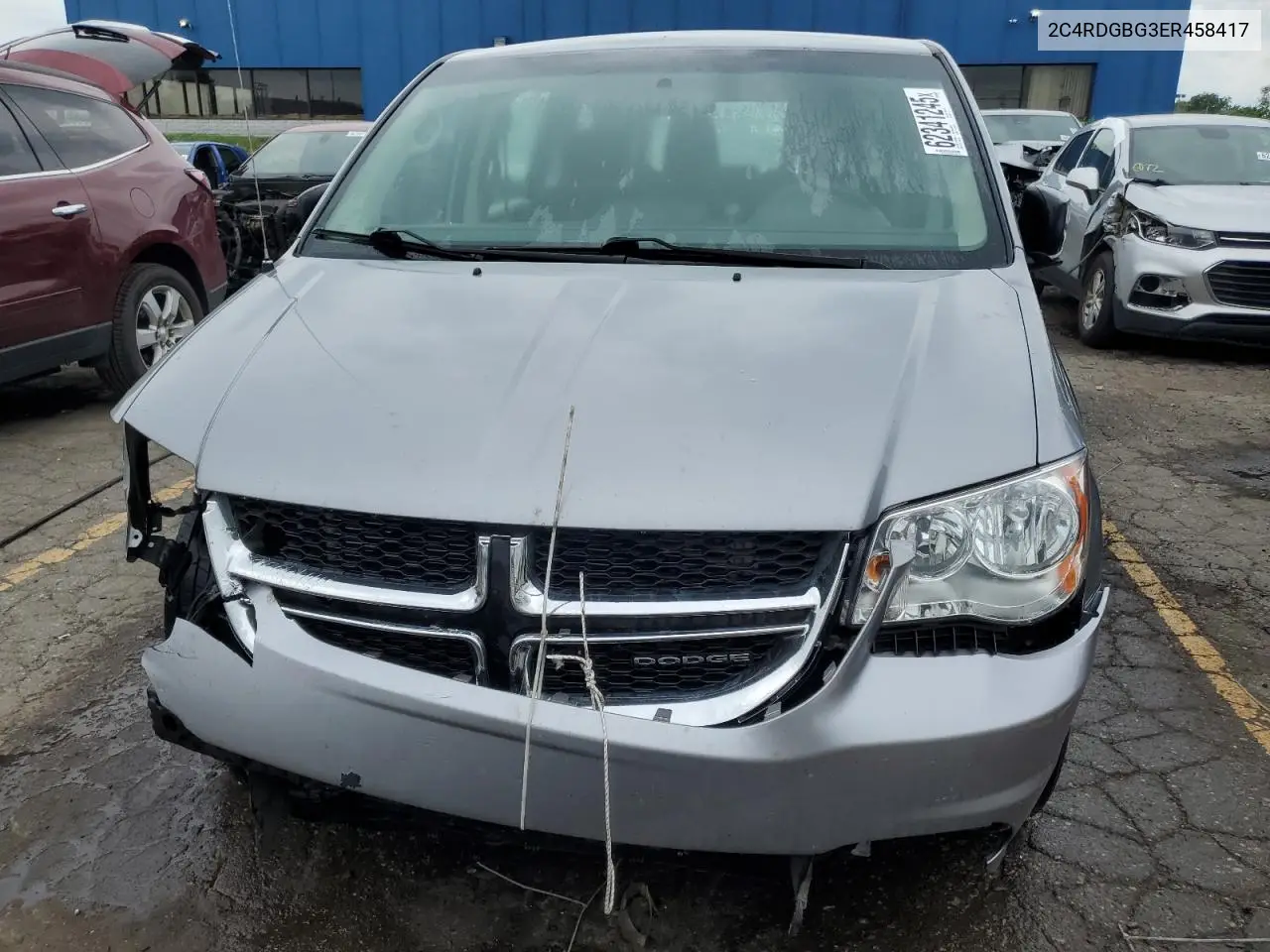 2014 Dodge Grand Caravan Se VIN: 2C4RDGBG3ER458417 Lot: 62341245