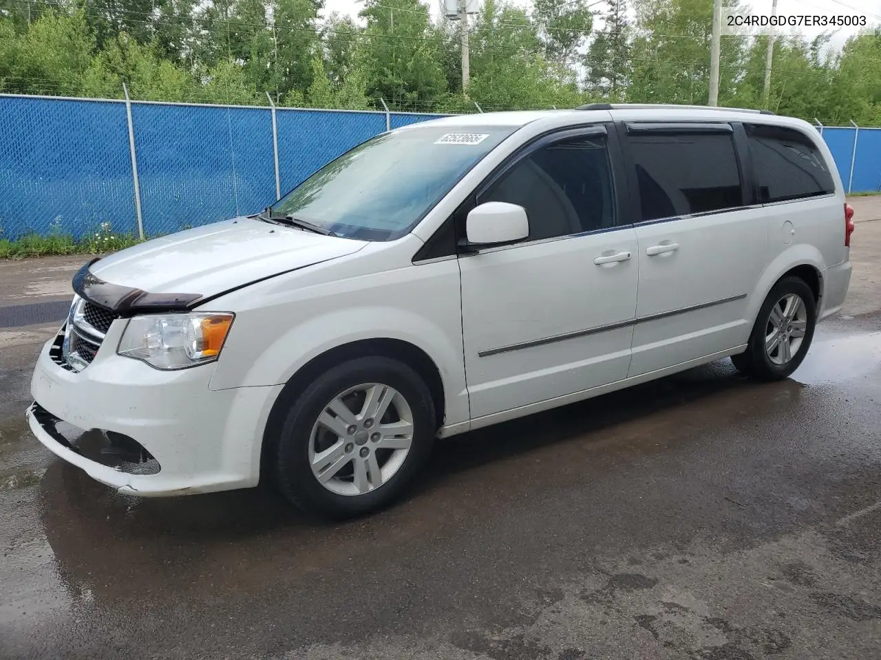 2014 Dodge Grand Caravan Crew VIN: 2C4RDGDG7ER345003 Lot: 62523665