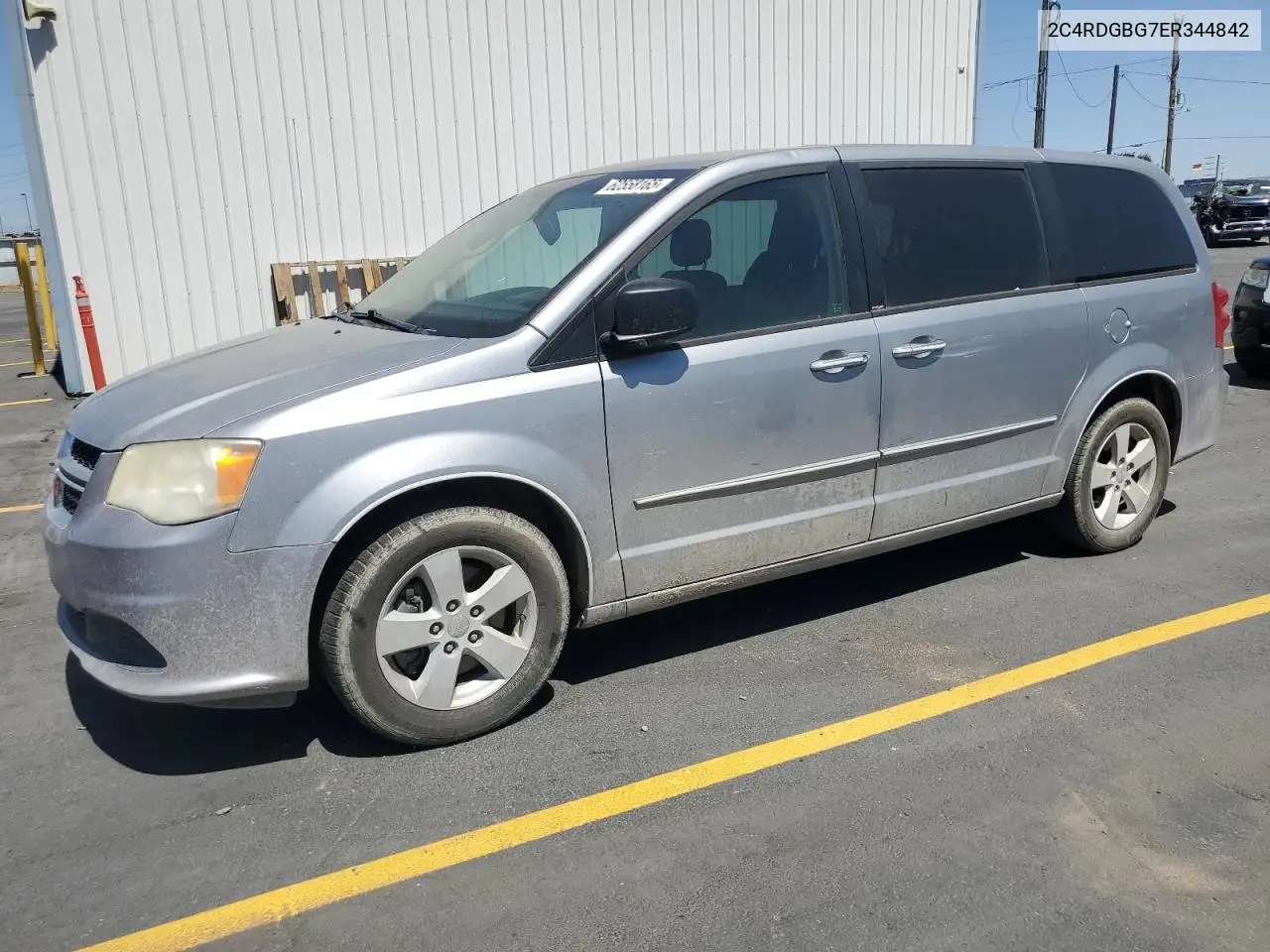 2014 Dodge Grand Caravan Se VIN: 2C4RDGBG7ER344842 Lot: 62558165