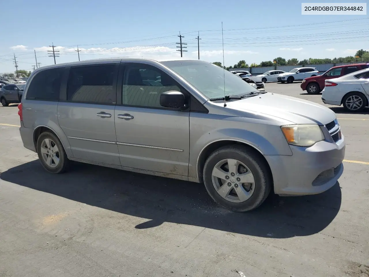 2014 Dodge Grand Caravan Se VIN: 2C4RDGBG7ER344842 Lot: 62558165
