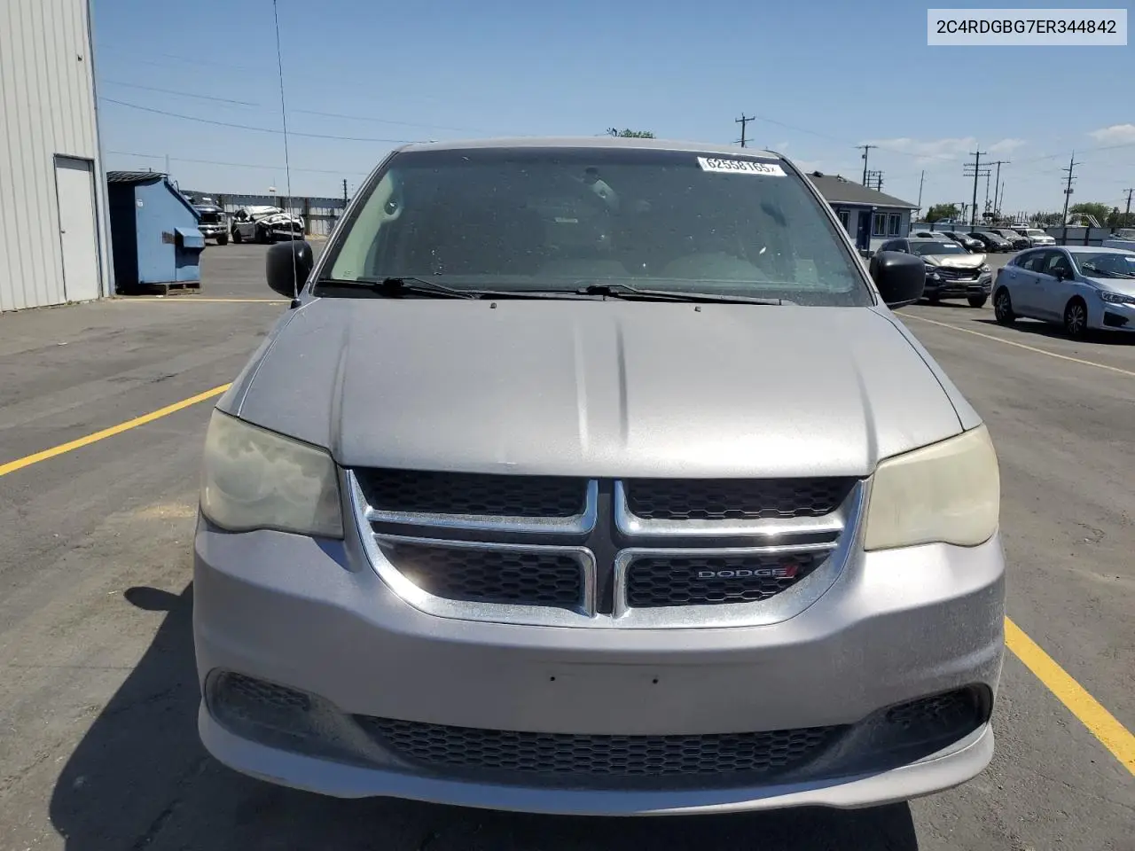 2014 Dodge Grand Caravan Se VIN: 2C4RDGBG7ER344842 Lot: 62558165