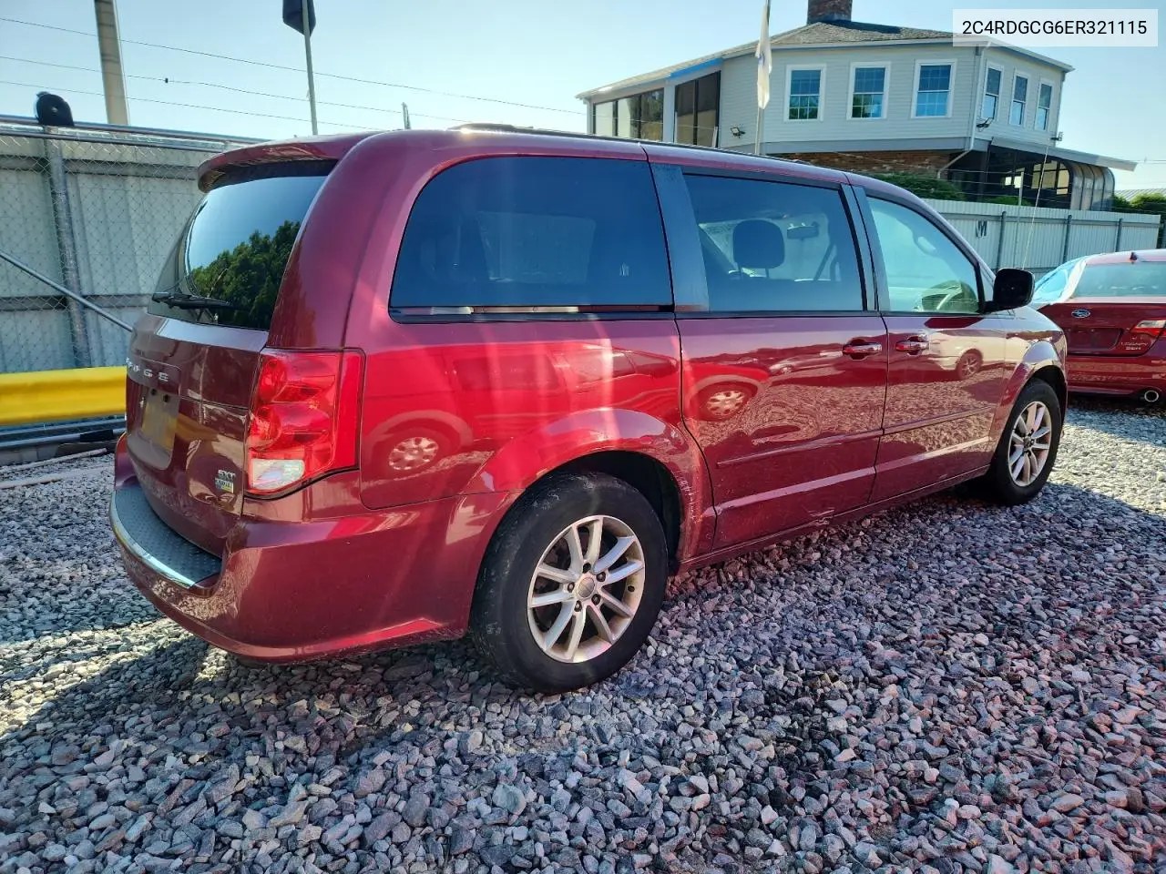 2014 Dodge Grand Caravan Sxt VIN: 2C4RDGCG6ER321115 Lot: 62841755