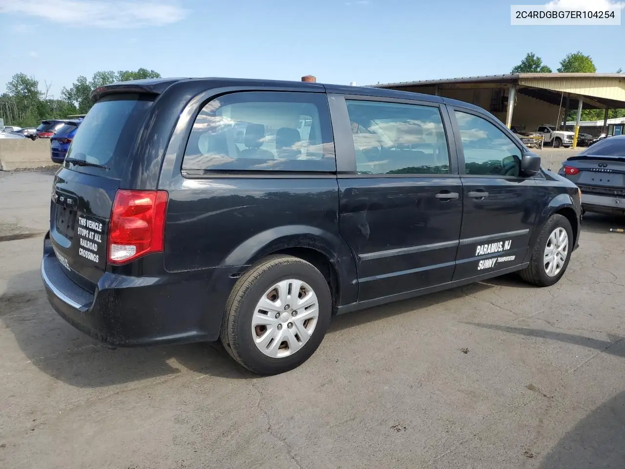 2014 Dodge Grand Caravan Se VIN: 2C4RDGBG7ER104254 Lot: 63157965