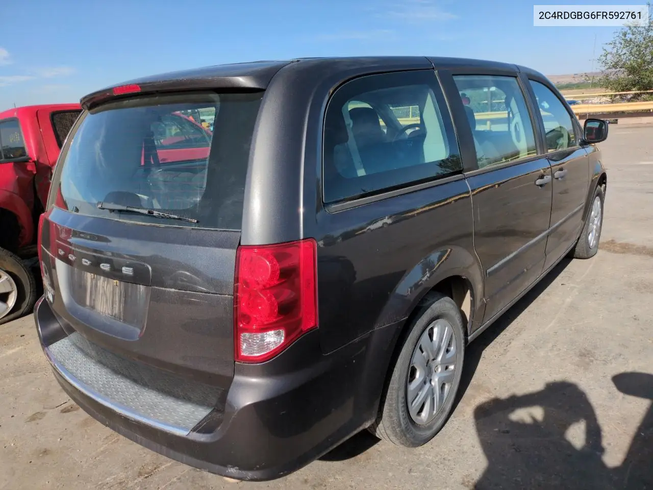 2015 Dodge Grand Caravan Se VIN: 2C4RDGBG6FR592761 Lot: 56436105