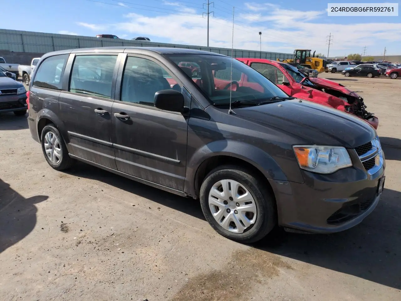 2015 Dodge Grand Caravan Se VIN: 2C4RDGBG6FR592761 Lot: 56436105