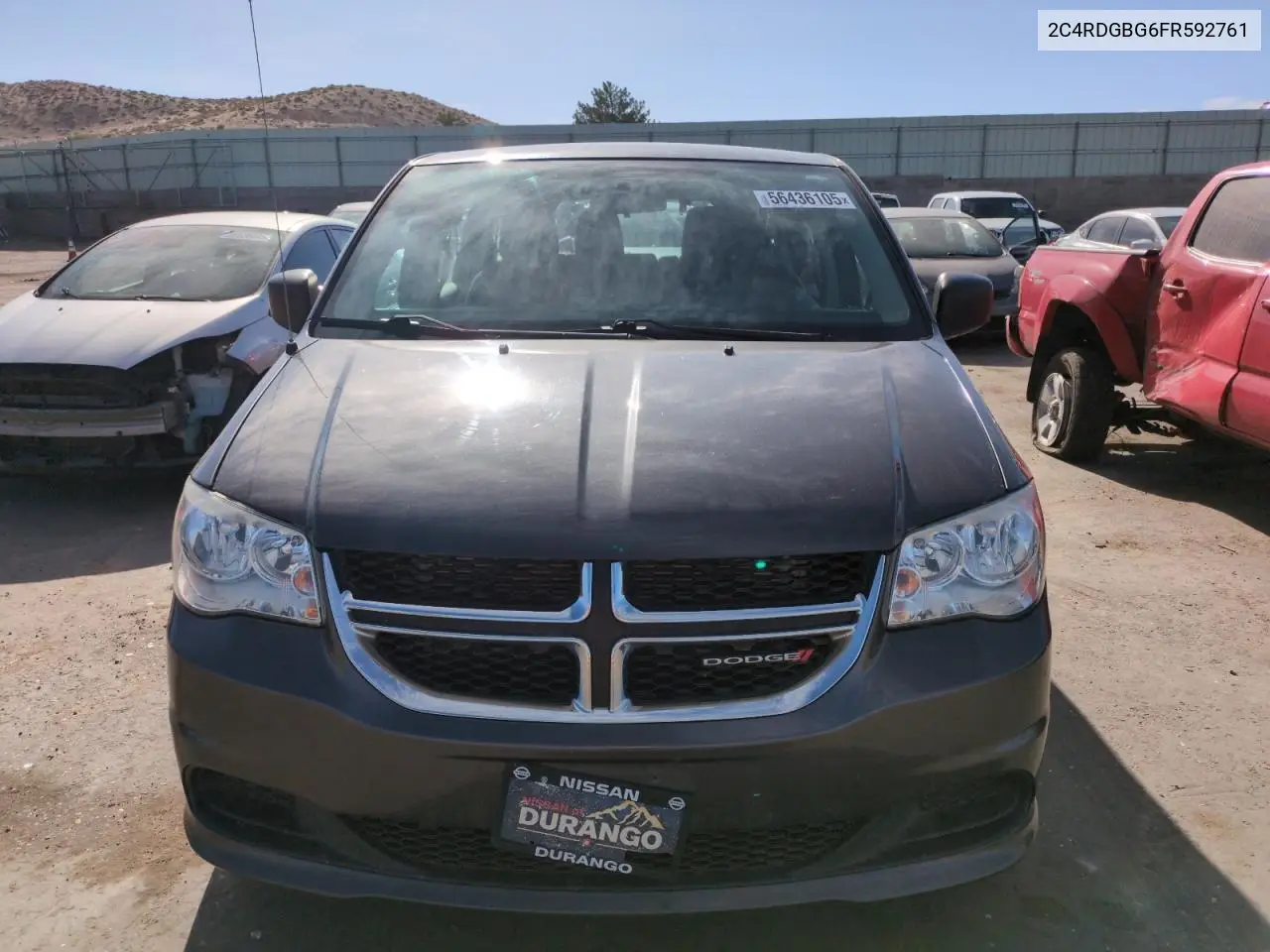 2015 Dodge Grand Caravan Se VIN: 2C4RDGBG6FR592761 Lot: 56436105