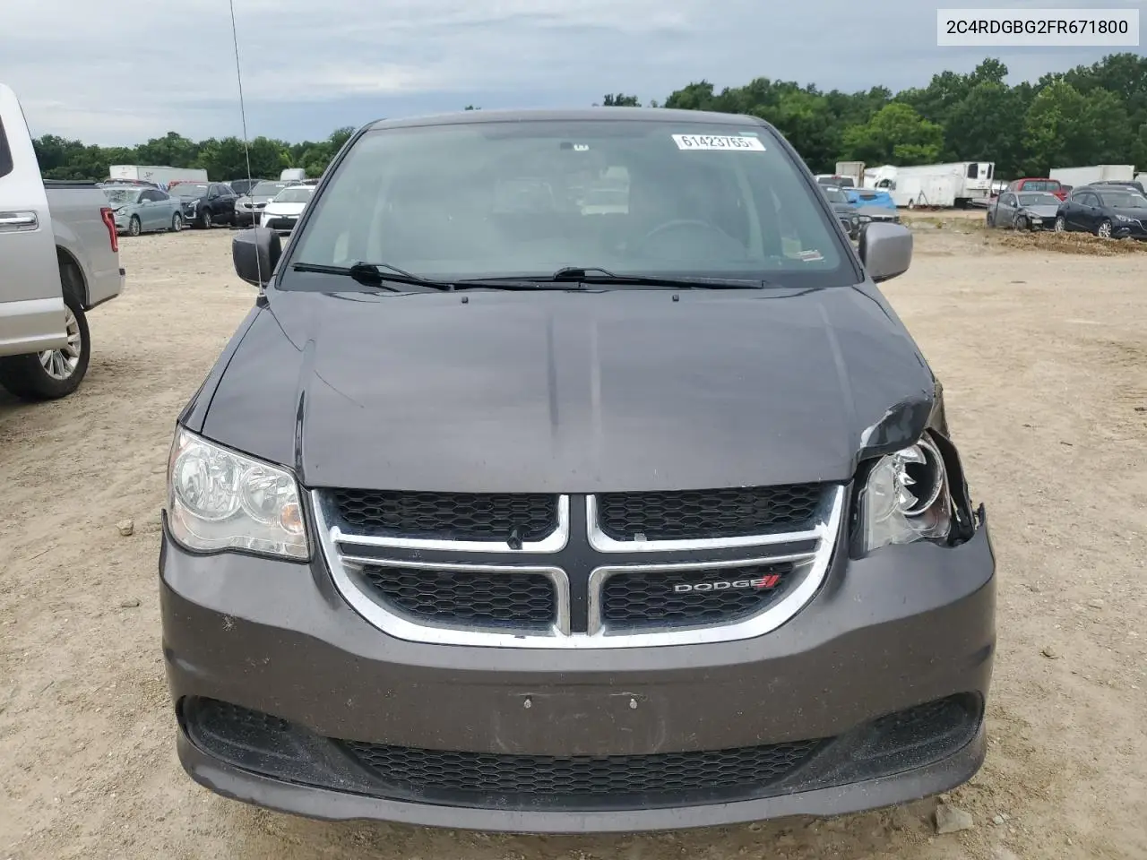 2015 Dodge Grand Caravan Se VIN: 2C4RDGBG2FR671800 Lot: 61423765