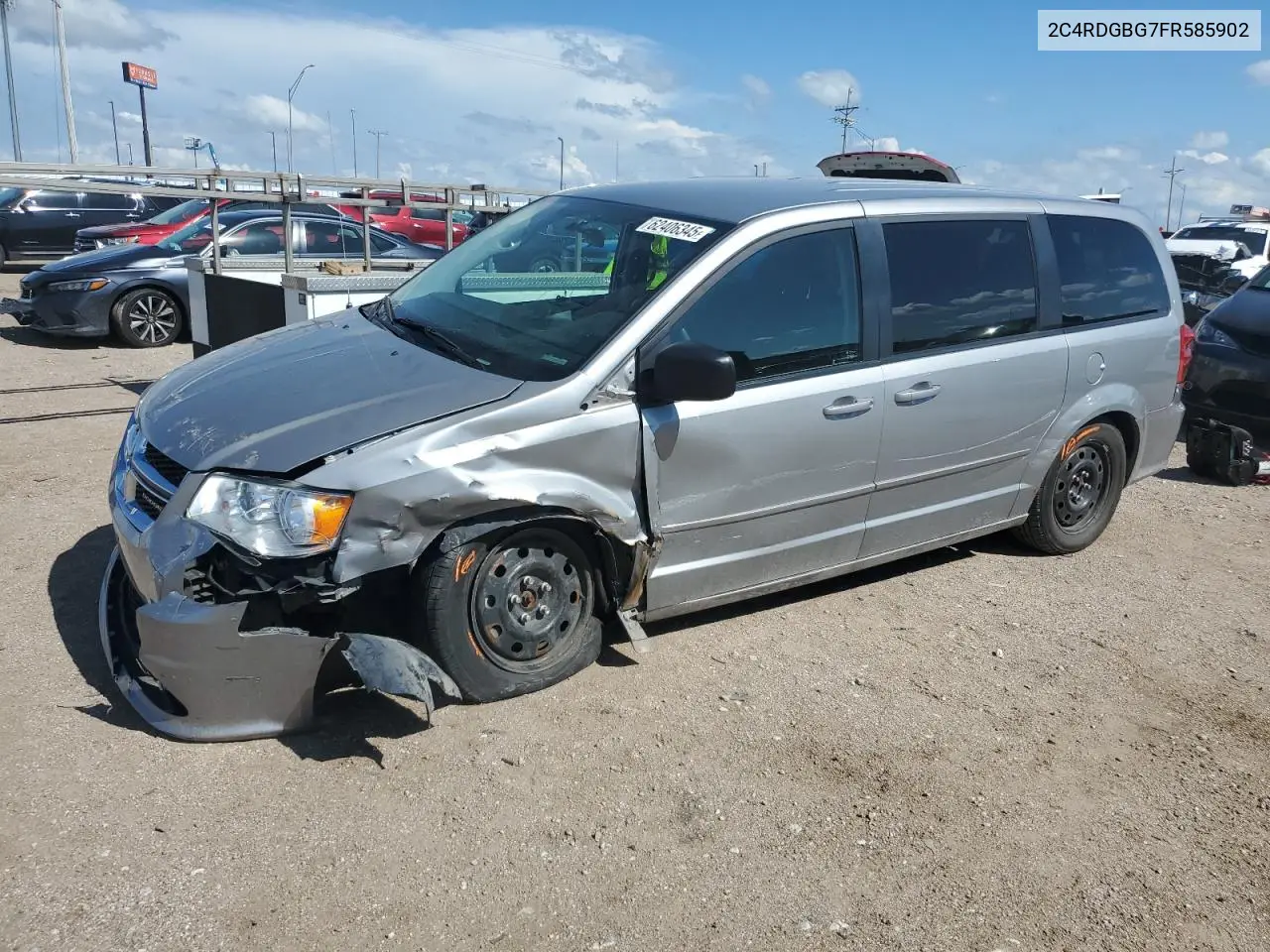 2015 Dodge Grand Caravan Se VIN: 2C4RDGBG7FR585902 Lot: 62406345