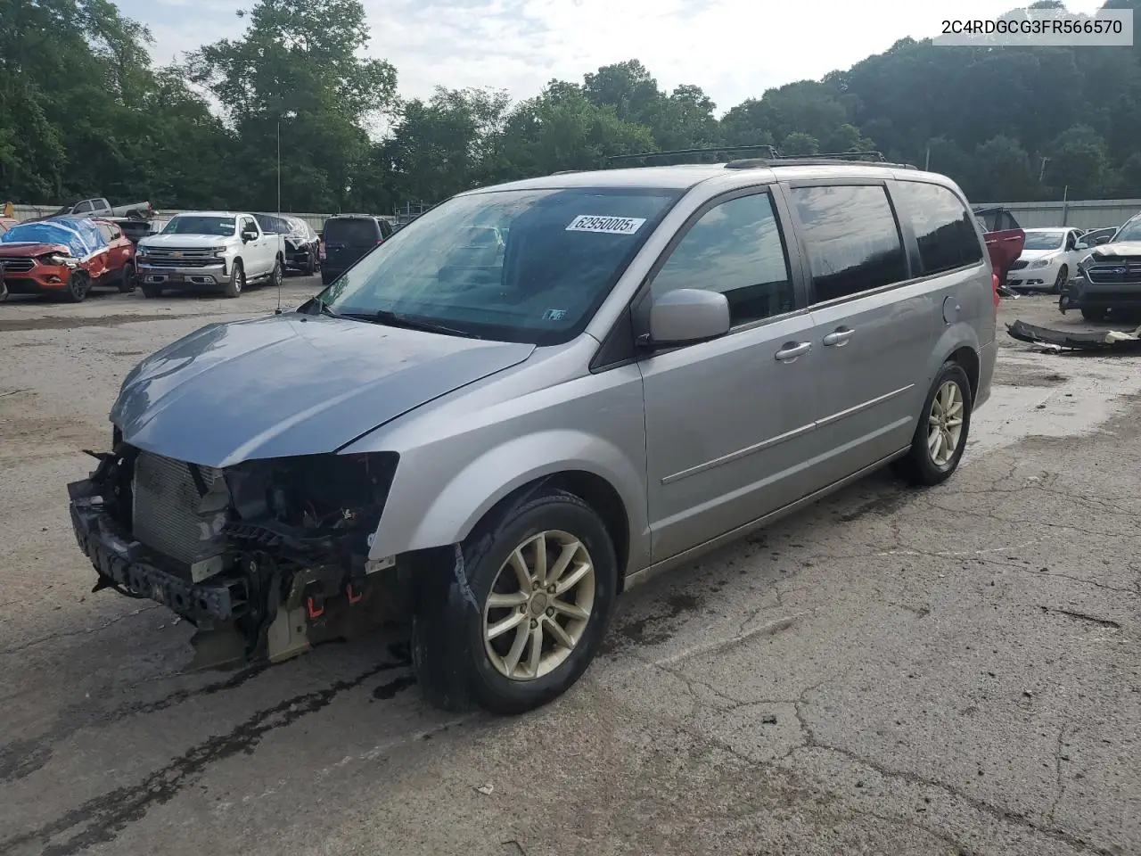 2015 Dodge Grand Caravan Sxt VIN: 2C4RDGCG3FR566570 Lot: 62950005