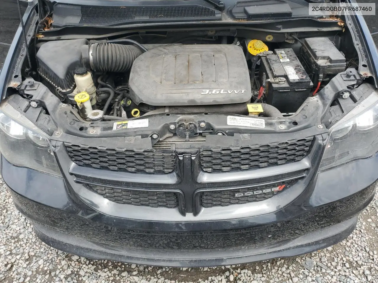 2015 Dodge Grand Caravan Se VIN: 2C4RDGBG7FR687460 Lot: 62958505