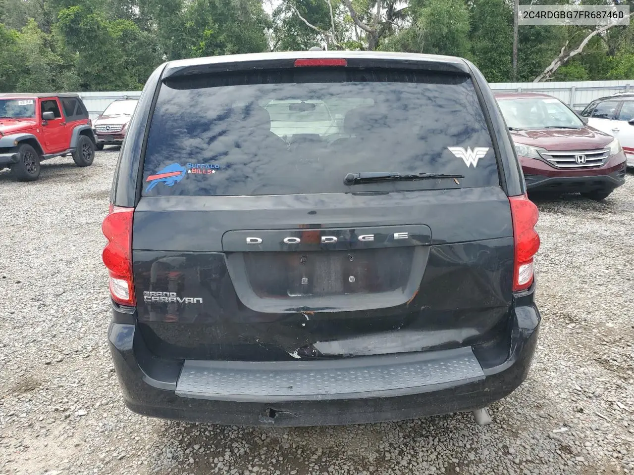 2015 Dodge Grand Caravan Se VIN: 2C4RDGBG7FR687460 Lot: 62958505