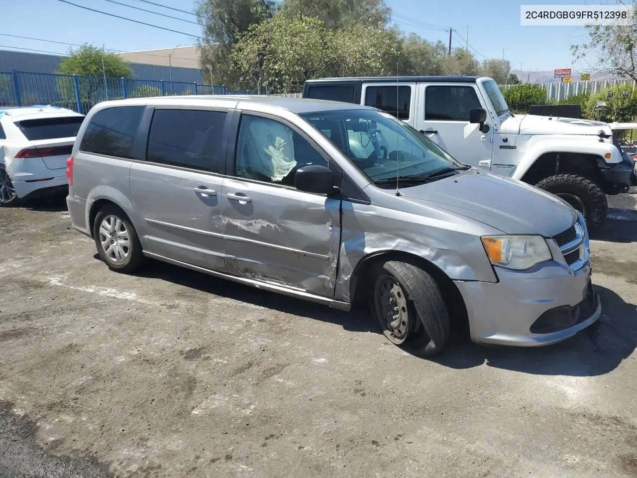 2015 Dodge Grand Caravan Se VIN: 2C4RDGBG9FR512398 Lot: 63162245