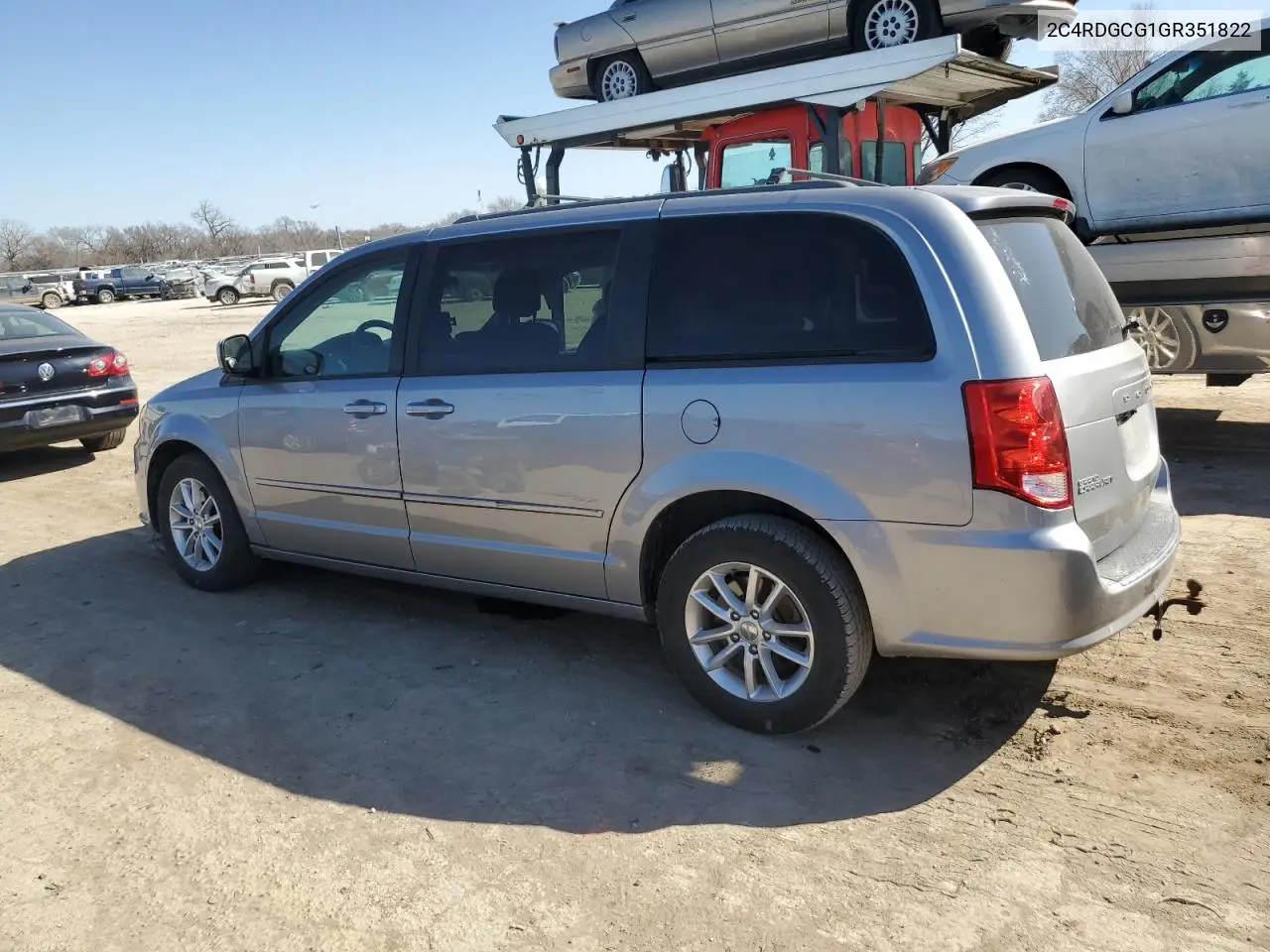 2016 Dodge Grand Caravan Sxt VIN: 2C4RDGCG1GR351822 Lot: 48820925