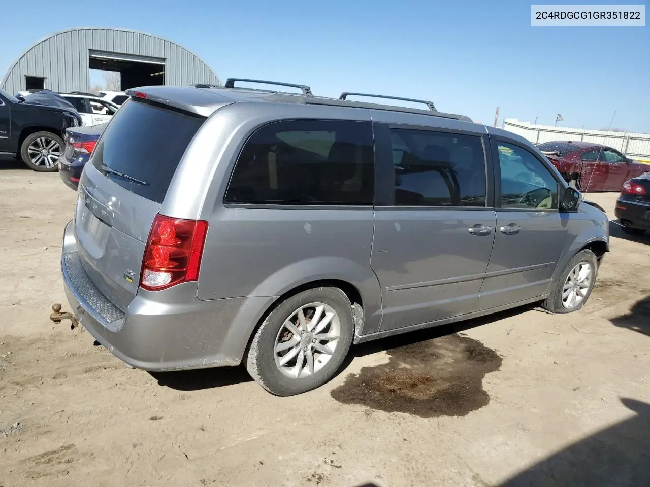 2016 Dodge Grand Caravan Sxt VIN: 2C4RDGCG1GR351822 Lot: 48820925