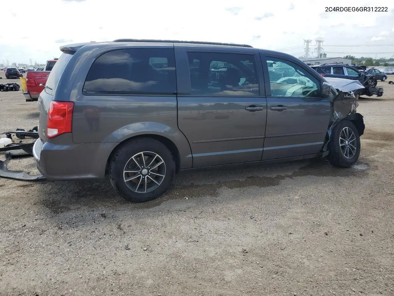2016 Dodge Grand Caravan R/T VIN: 2C4RDGEG6GR312222 Lot: 61672405