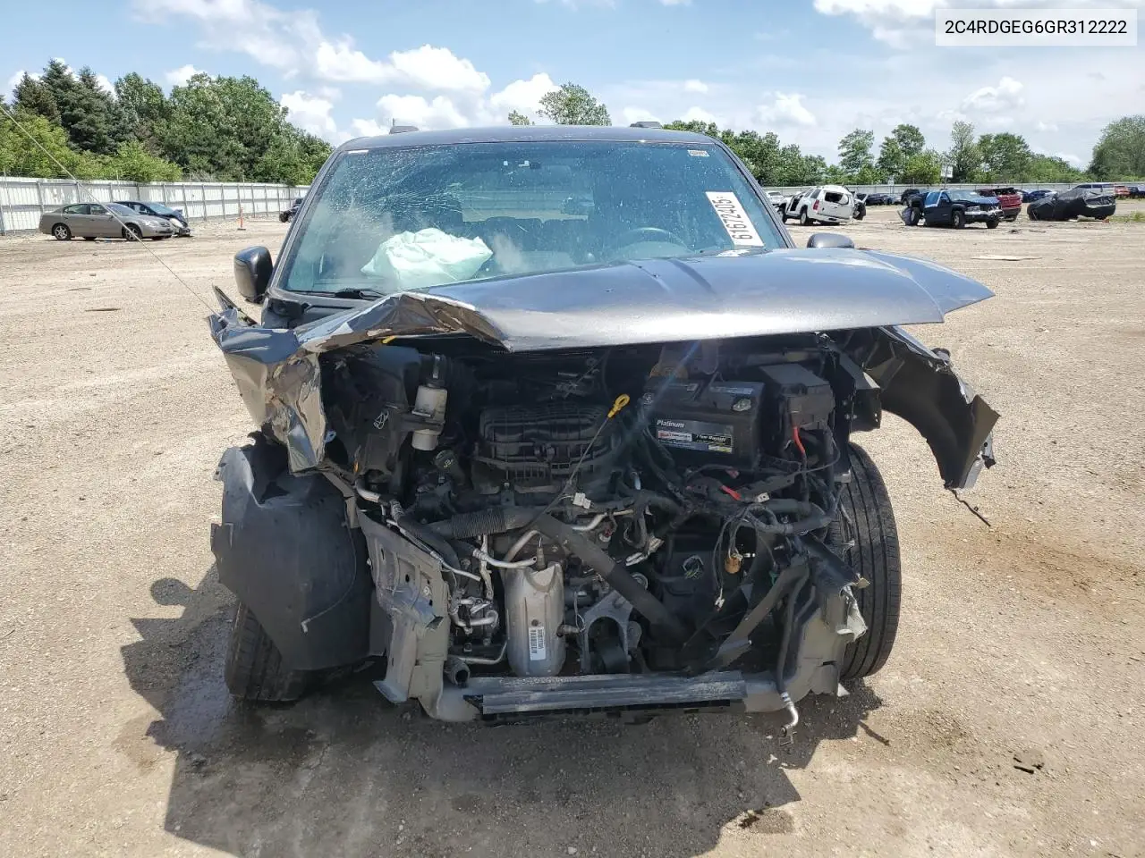 2016 Dodge Grand Caravan R/T VIN: 2C4RDGEG6GR312222 Lot: 61672405
