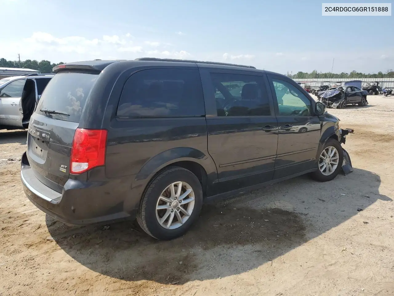 2016 Dodge Grand Caravan Sxt VIN: 2C4RDGCG6GR151888 Lot: 61725795