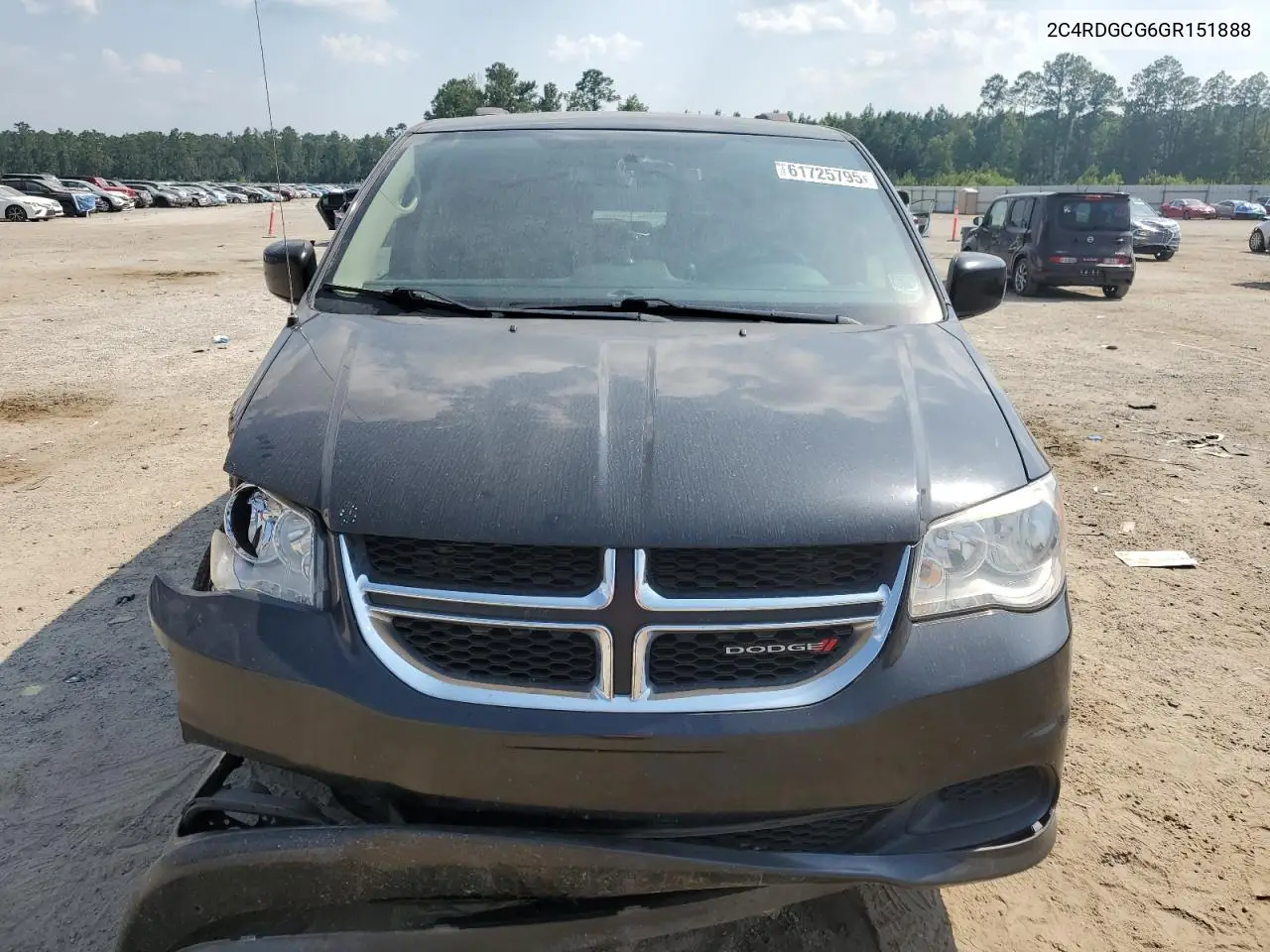 2016 Dodge Grand Caravan Sxt VIN: 2C4RDGCG6GR151888 Lot: 61725795