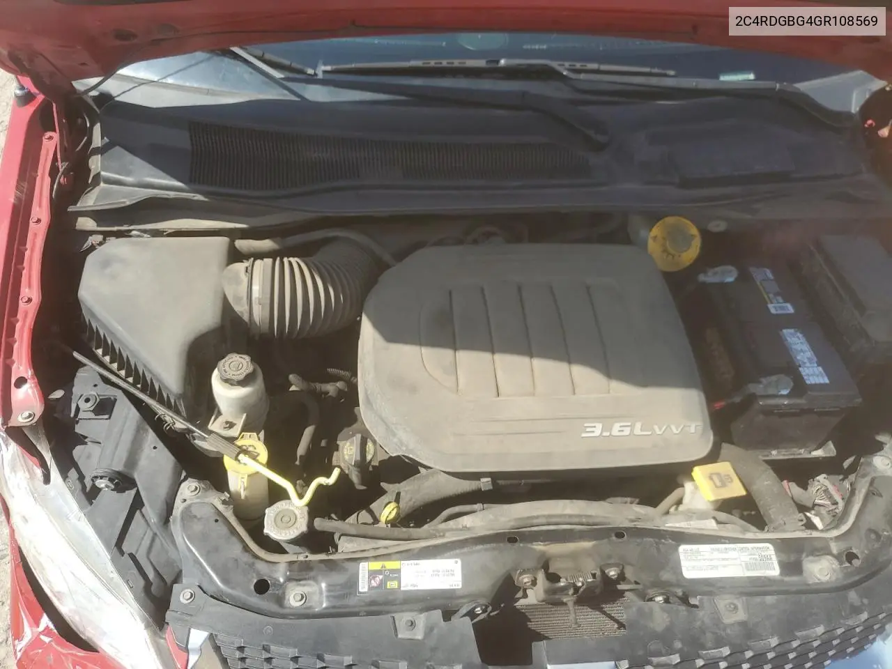 2016 Dodge Grand Caravan Se VIN: 2C4RDGBG4GR108569 Lot: 62995485