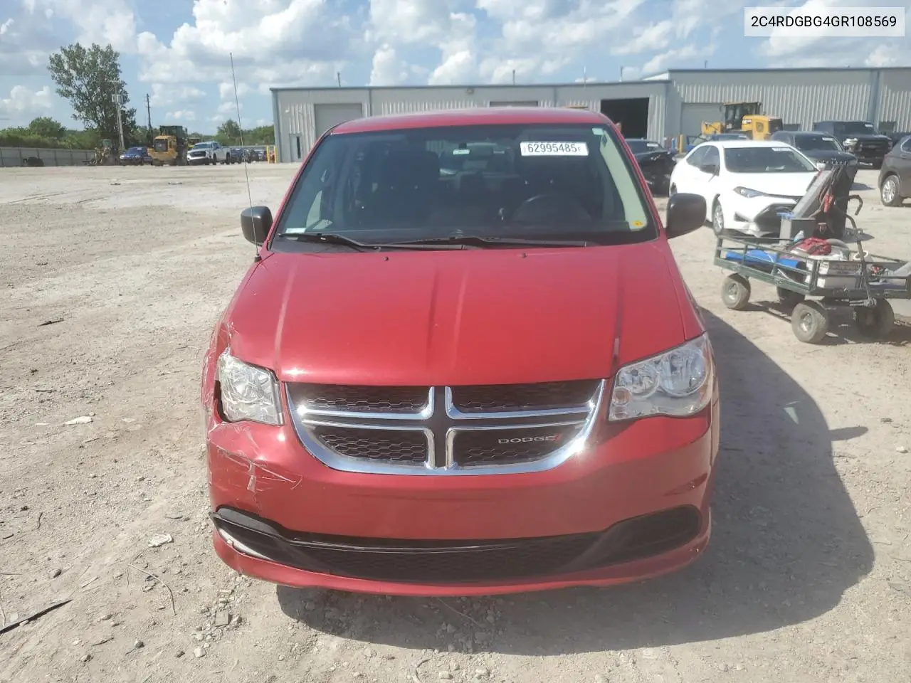 2016 Dodge Grand Caravan Se VIN: 2C4RDGBG4GR108569 Lot: 62995485