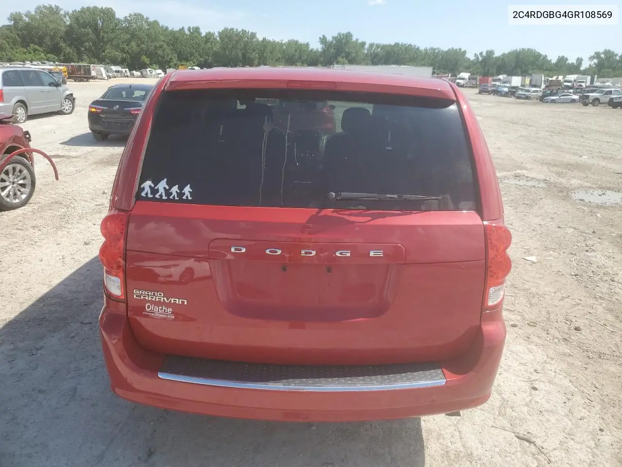 2016 Dodge Grand Caravan Se VIN: 2C4RDGBG4GR108569 Lot: 62995485