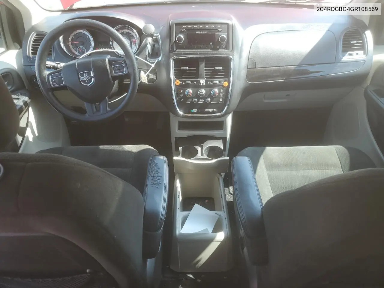 2016 Dodge Grand Caravan Se VIN: 2C4RDGBG4GR108569 Lot: 62995485