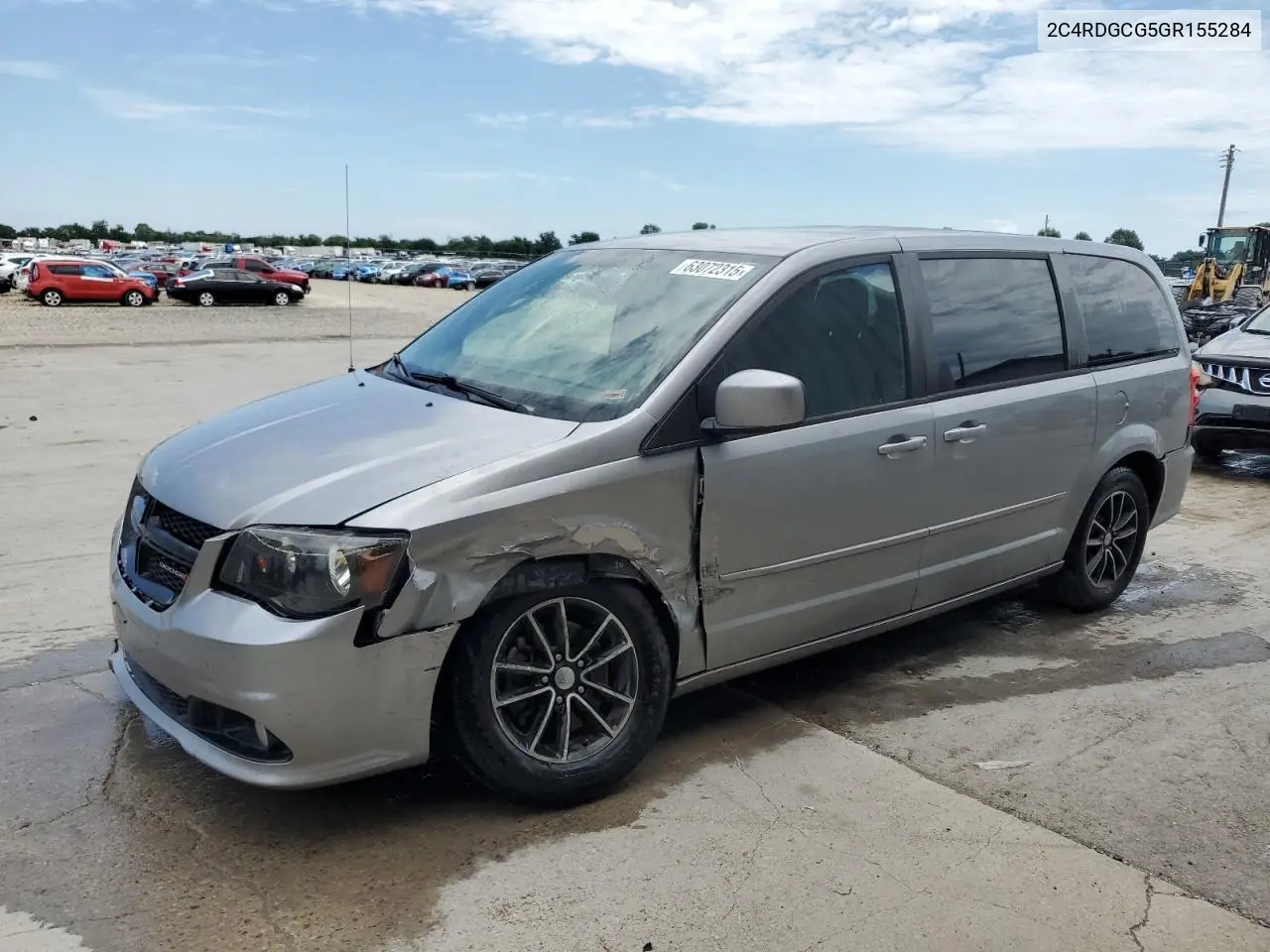 2016 Dodge Grand Caravan Sxt VIN: 2C4RDGCG5GR155284 Lot: 63072315