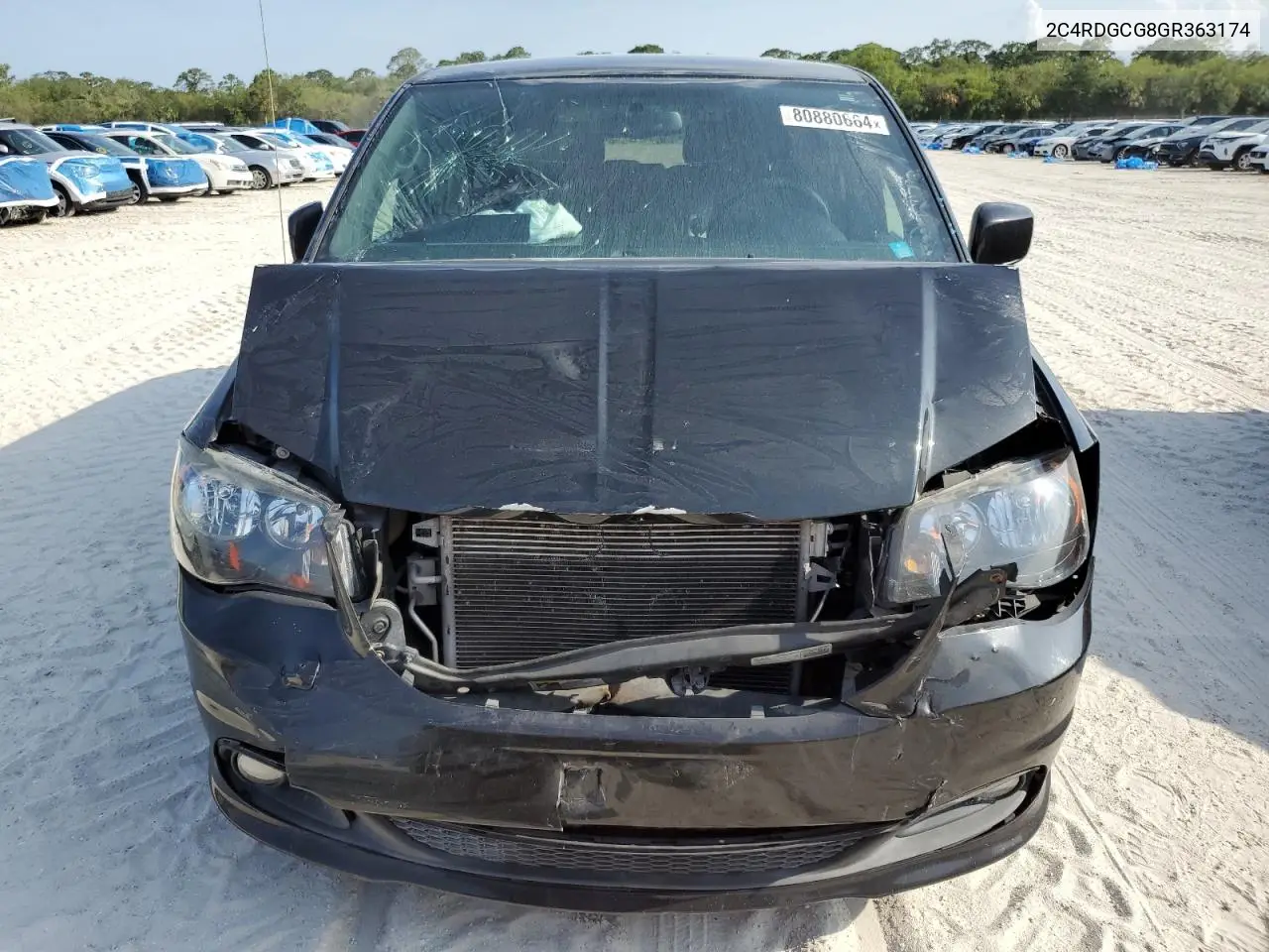 2016 Dodge Grand Caravan Sxt VIN: 2C4RDGCG8GR363174 Lot: 80880664