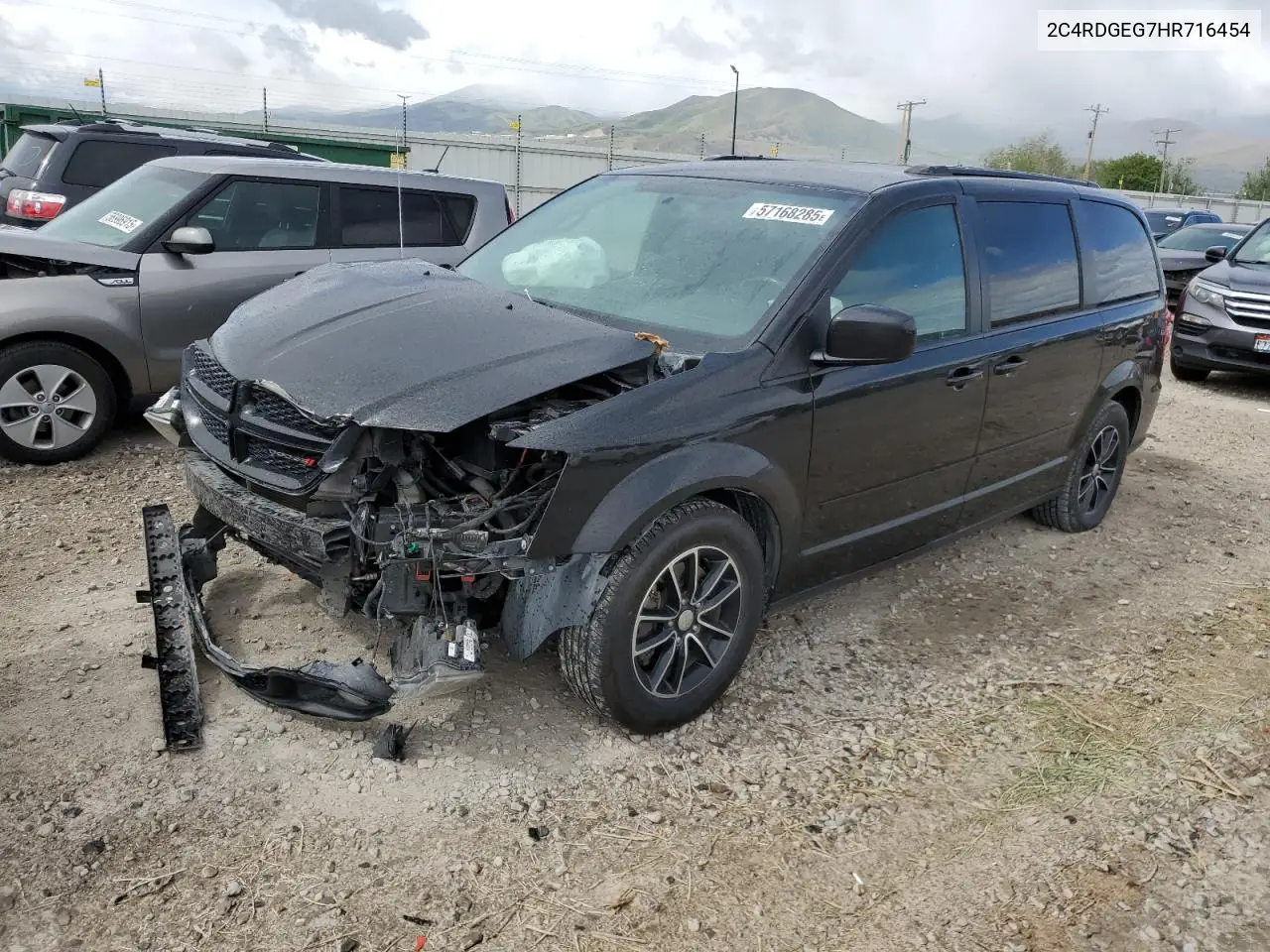 2017 Dodge Grand Caravan Gt VIN: 2C4RDGEG7HR716454 Lot: 57168285