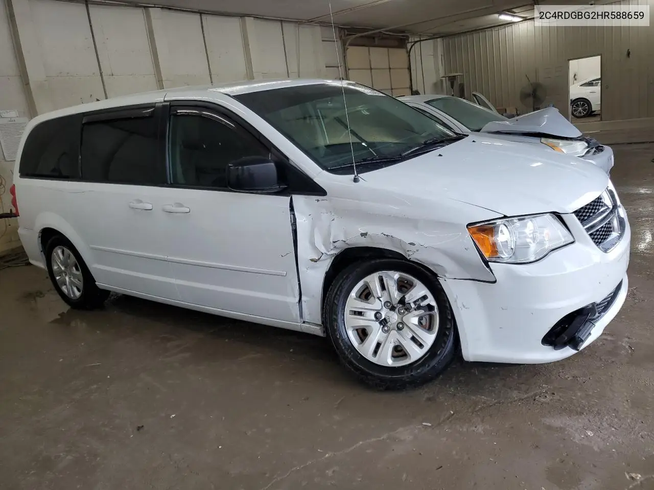 2017 Dodge Grand Caravan Se VIN: 2C4RDGBG2HR588659 Lot: 61595425