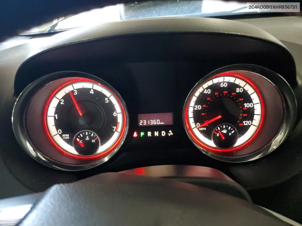 2017 Dodge Grand Caravan Se VIN: 2C4RDGBGXHR856731 Lot: 62665125