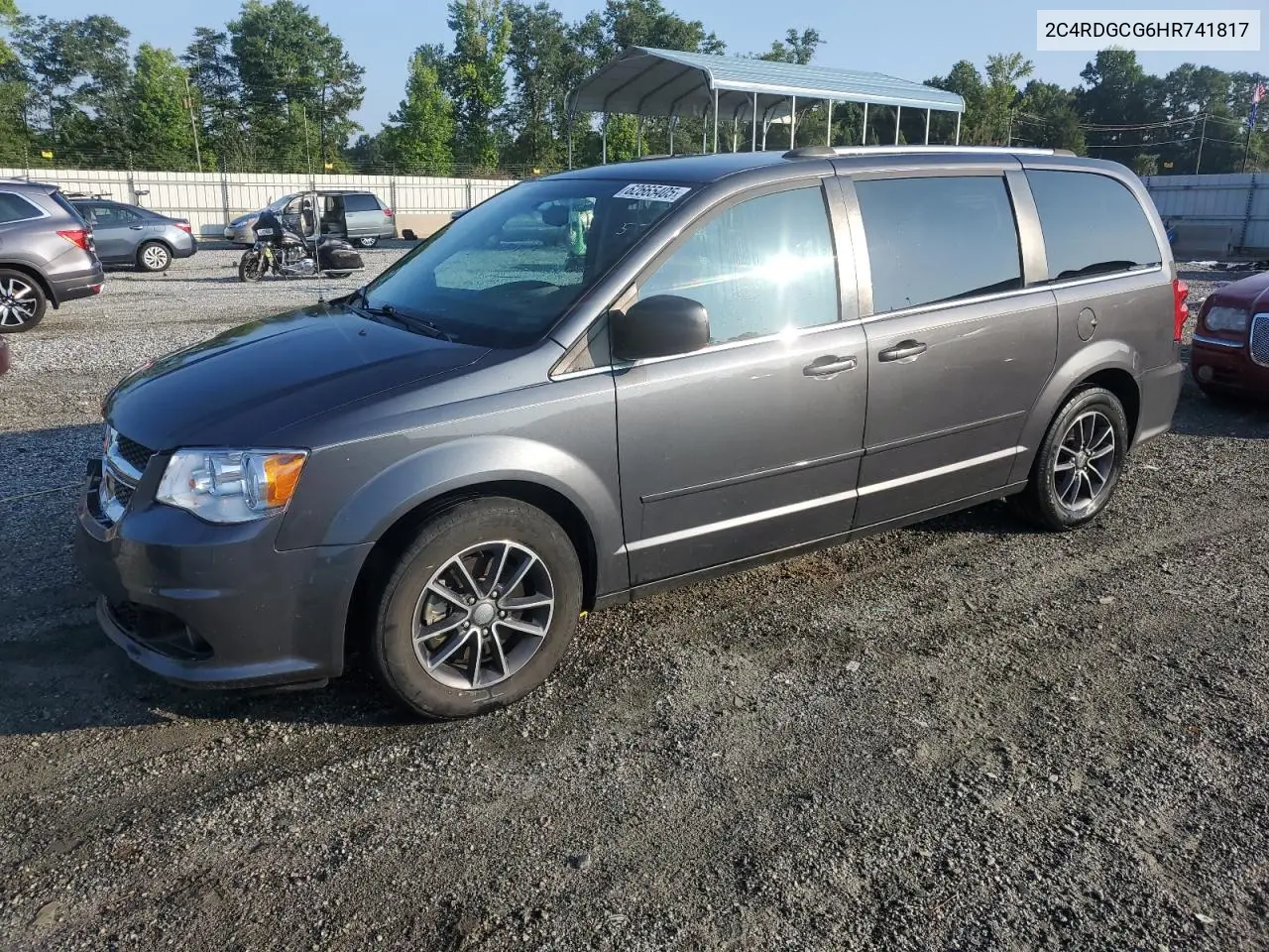 2017 Dodge Grand Caravan Sxt VIN: 2C4RDGCG6HR741817 Lot: 62665405