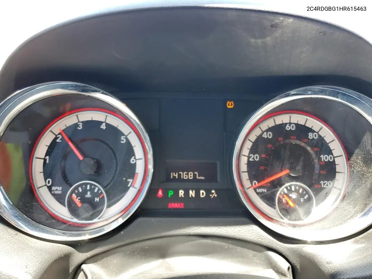 2017 Dodge Grand Caravan Se VIN: 2C4RDGBG1HR615463 Lot: 62785235