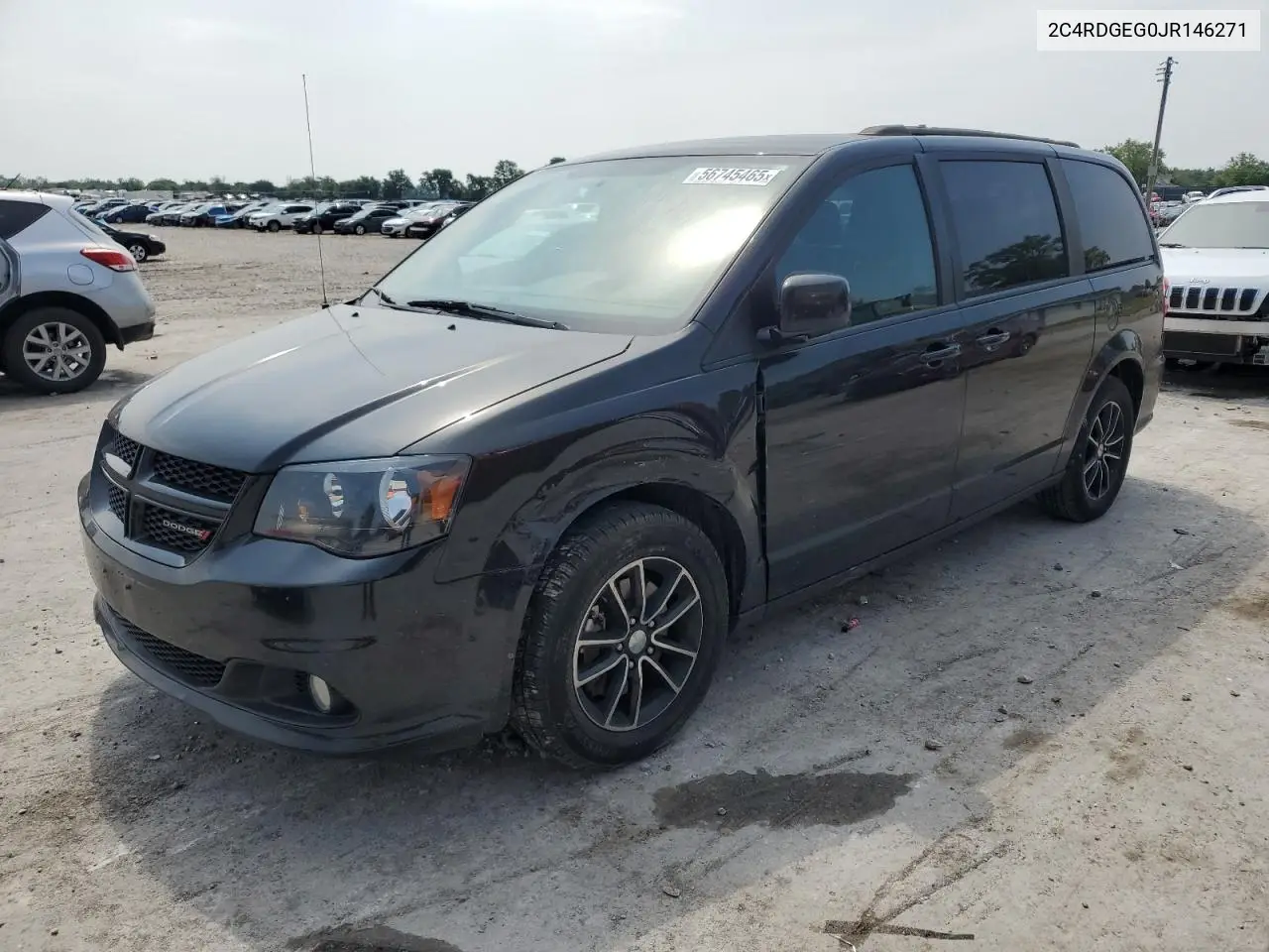 2018 Dodge Grand Caravan Gt VIN: 2C4RDGEG0JR146271 Lot: 56745465
